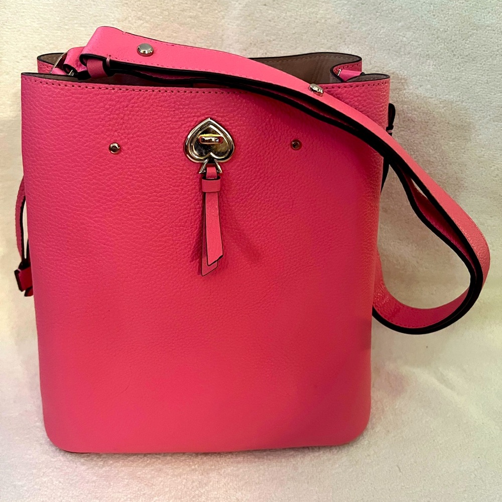 Kate Spade pink Marti bucket bag